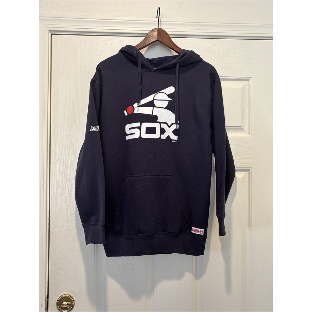 Chicago White Sox Men's Hoodie Vintage Graphic Long Sleeve Small Stitches